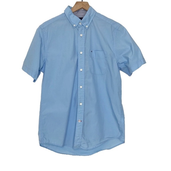 TOMMY HILFIGER Maxwell Short Sleeve Button Down Shirt S - Picture 1 of 8